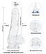 Фалоімітатор ADDICTION &mdash; Clear Dildo with Balls 7&Prime; SO5581 фото 2
