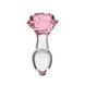 Скляна анальна пробка Pillow Talk Rosy Luxurious Glass Anal Plug SO6834 фото 1
