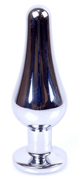 Анальний пробка Boss Series - Jewellery Silver BUTT PLUG Black, BS6400074 BS6400074 фото