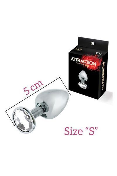 Анальна пробка з кристалом MAI Attraction Toys №72 SO4641 фото