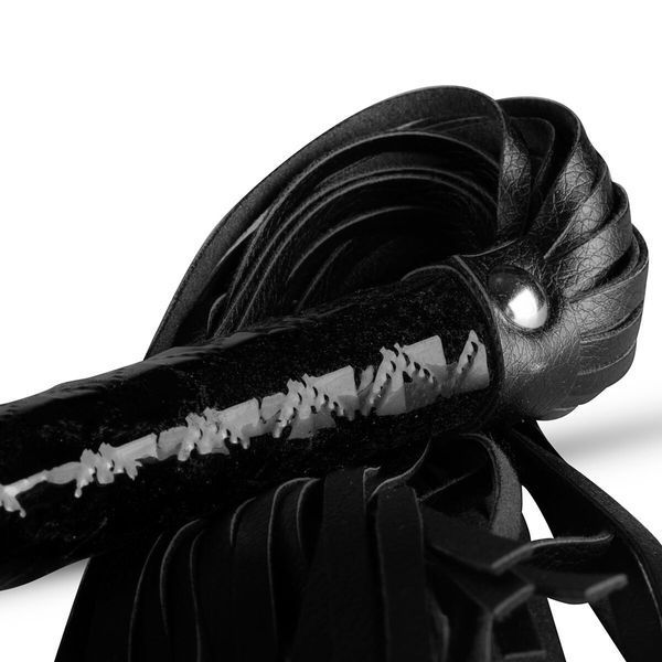 Батіг-флогер Whipped - Beat It Flogger - Black, екошкіра SO5125 фото