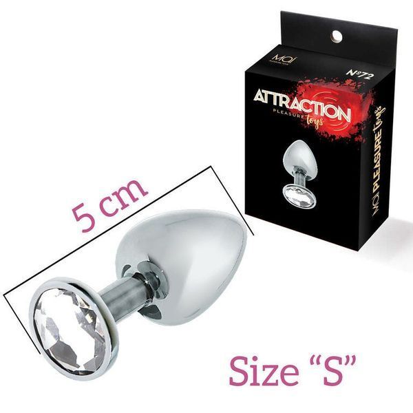 Анальна пробка з кристалом MAI Attraction Toys №72 SO4641 фото