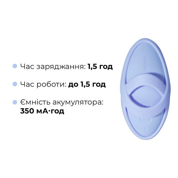 Кліторальний вібратор Svakom Echo 2 Sky Blue SX2448 фото