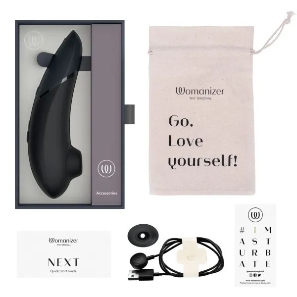 Вакуумний стимулятор Womanizer Next (Black) 401003 фото