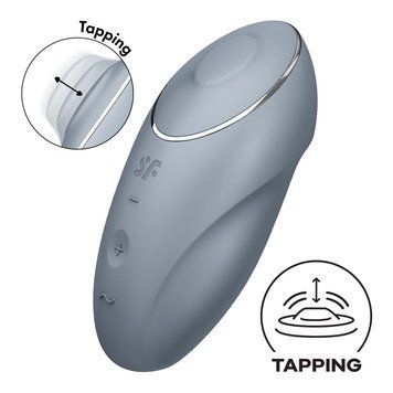 Вібратор Satisfyer Tap & Climax 1 Bluegrey SX0568 фото