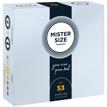 Презервативи Mister Size - pure feel - 53 (36 condoms) SO8051 фото