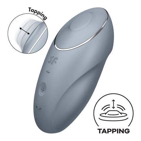 Вібратор Satisfyer Tap & Climax 1 Bluegrey SX0568 фото