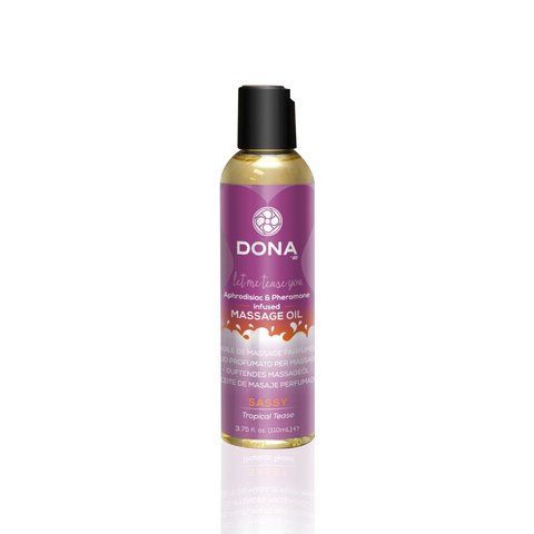 Масажна олія DONA Massage Oil SASSY &ndash; TROPICAL TEASE (110 мл) SO1690 фото