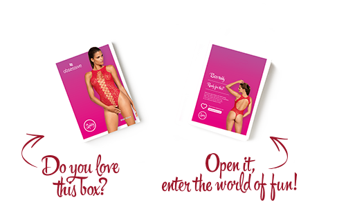 Ажурний бодістокінг із ефектом шнурівки Obsessive B120 teddy red S/M/L SO7208 фото