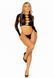 Комплект Leg Avenue Long sleeve crop top & string Black One Size SO9098 фото 6