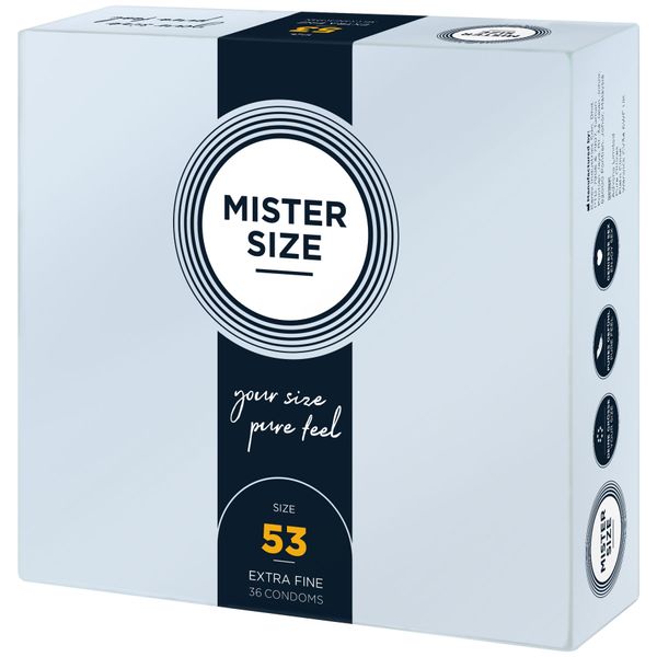 Презервативи Mister Size - pure feel - 53 (36 condoms) SO8051 фото