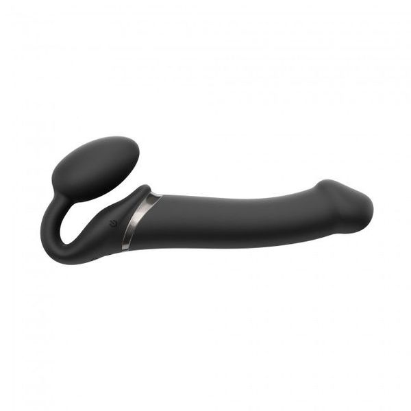 Безремінний страпон з вібрацією Strap-On-Me Vibrating Black L SO3829 фото