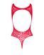 Ажурний бодістокінг із ефектом шнурівки Obsessive B120 teddy red S/M/L SO7208 фото 6