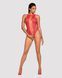 Ажурний бодістокінг із ефектом шнурівки Obsessive B120 teddy red S/M/L SO7208 фото 3