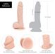 Фалоімітатор ADDICTION — Mark 7,5″ Dildo With Balls, Beige SO5583 фото 4