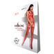 Бодістокінг Passion BS070 red, комбінезон, імітація панчох і ажурного топа PBS070R фото 5