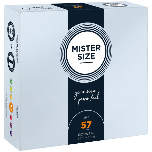 Презервативи Mister Size - pure feel - 57 (36 condoms) SO8052 фото