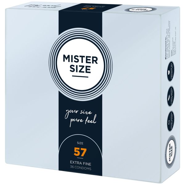 Презервативи Mister Size - pure feel - 57 (36 condoms) SO8052 фото