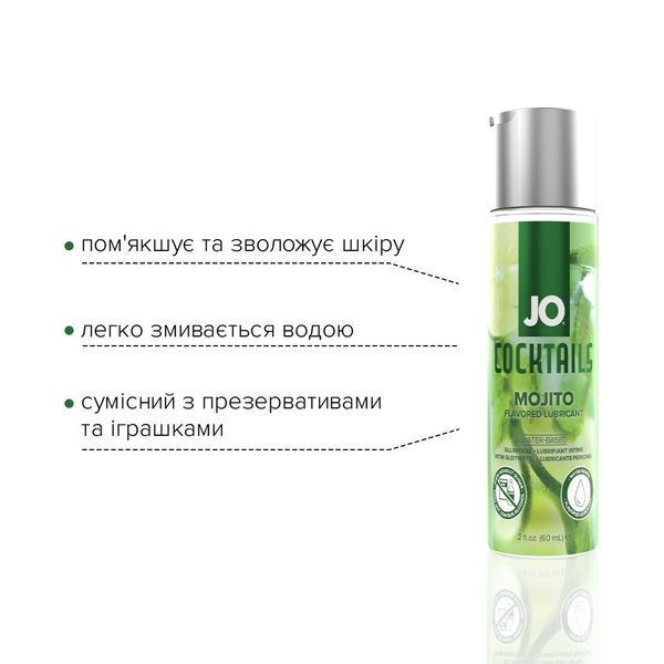 Лубрикант на водній основі System JO Cocktails - Mojito (60 мл) SO6157 фото