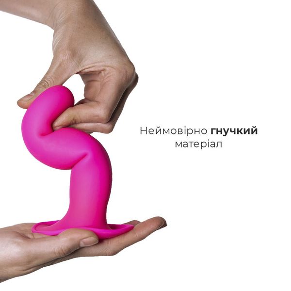 Дилдо з присоскою Adrien Lastic Hitsens 4 Pink AD24041 фото