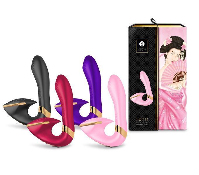 Вагінально-кліторальний вібратор Shunga Soyo Light Pink SO6907 фото