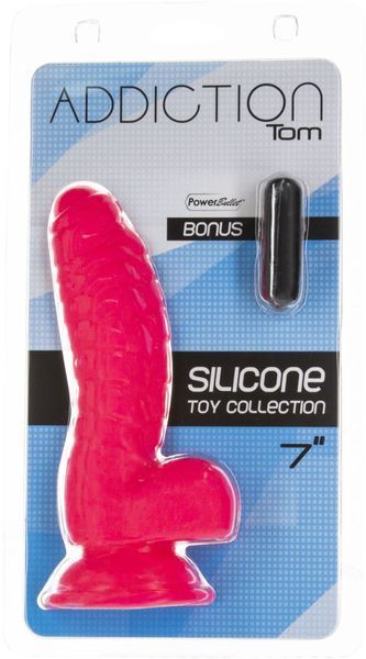 Фалоімітатор ADDICTION &mdash; Tom 7&Prime; Dildo With Balls &mdash; Pink SO5585 фото