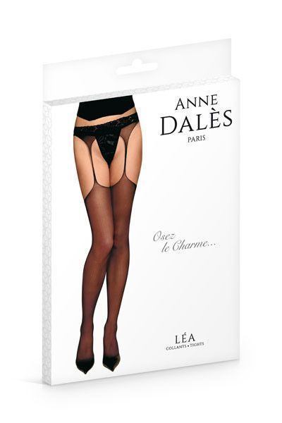 Панчохи з поясом Anne De Ales LEA T4 Black SO1912 фото