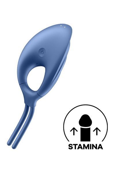 Ерекційне віброкільце-ласо Satisfyer Swordsman Blue SO6281 фото