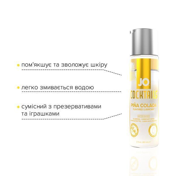 Лубрикант на водній основі System JO Cocktails - Pina Colada (60 мл) SO6158 фото