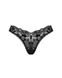 Мереживні стрінги Obsessive Donna Dream thong M/L Black, низька посадка SO8640 фото 3