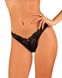 Мереживні стрінги Obsessive Donna Dream thong M/L Black, низька посадка SO8640 фото 1