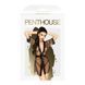 Комплект з прозорим пеньюаром та мініатюрними стрінгами Penthouse - Midnight Mirage Black S/L SO4368 фото 3