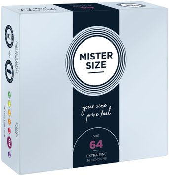 Презервативи Mister Size - pure feel - 64 (36 condoms) SO8054 фото