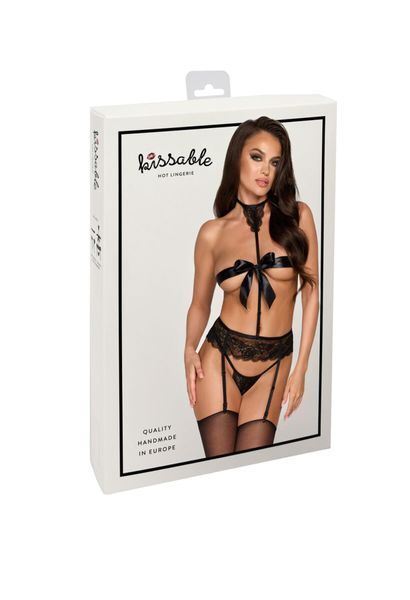 Комплект Kissable Bondage Kiss Set Black S/M SX1962 фото