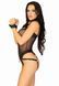 Комплект атласних ременів для бондажу Leg Avenue Satin elastic harness Set, One size, Black SO8558 фото 3