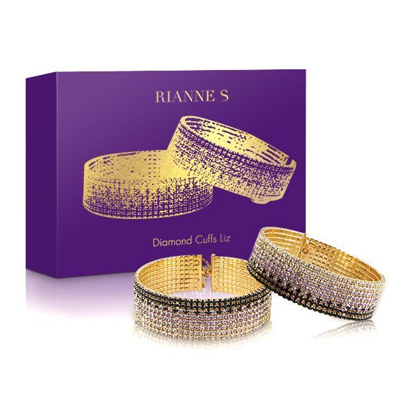 Лакшері наручники-браслети з кристалами Rianne S: Diamond Cuffs SO3873 фото