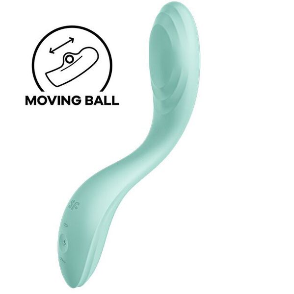 Вібратор із перлинною стимуляцією точки G Satisfyer Rrrolling Pleasure Mint SO6075 фото