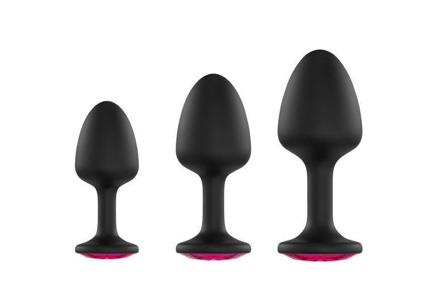 Анальна пробка Dorcel Geisha Plug Ruby M з кулькою всередині MD1236 фото