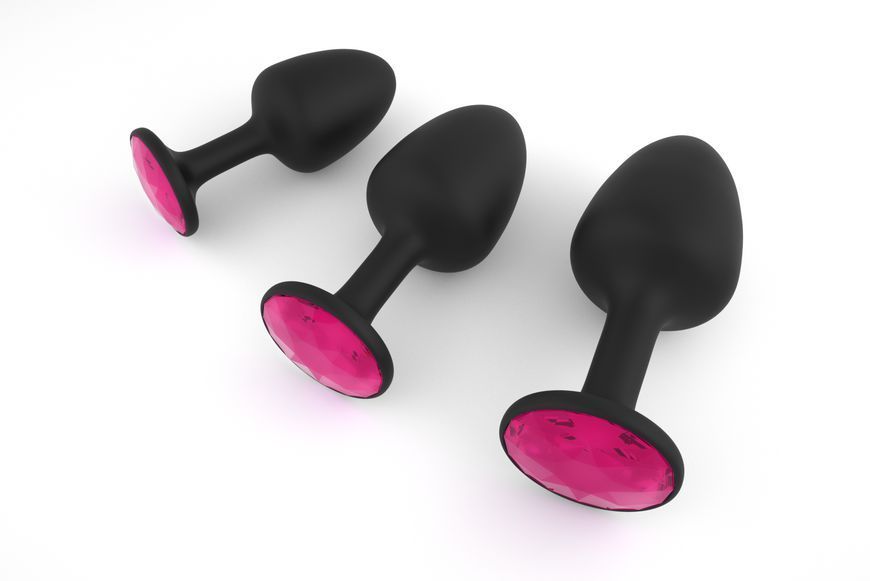 Анальна пробка Dorcel Geisha Plug Ruby M з кулькою всередині MD1236 фото