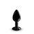 Металева анальна пробка з кристалом Dorcel Diamond Plug Black S SO7808 фото
