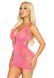 Сукня Leg Avenue Lurex Rhinestone Keyhole Halter Dress One Size Neon Pink SX2768 фото 2