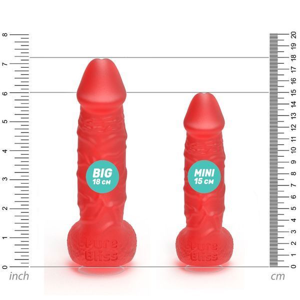 Крафтове мило-член із присоскою Pure Bliss MINI Red SO6355 фото
