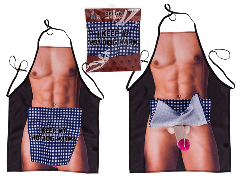 Кухонний фартух з плюшевим пенісом Apron Men Body 99660142033 фото