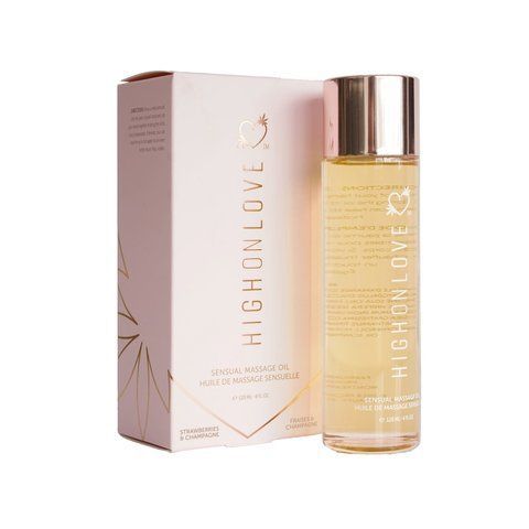 Масажна олія HighOnLove Massage Oil - Strawberry & Champagne (120 мл) SO3052 фото