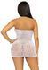Сукня-сітка зі стразами Leg Avenue Rhinestone halter mini dress White, відкрита спина, one size SO7957 фото 2
