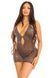 Сукня Leg Avenue Lurex Rhinestone Keyhole Halter Dress One Size Black/Silver SX2769 фото 5