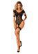 Нейлоновий бодістокінг з імітацією гартер Obsessive Bodystocking G334 S/M/L, black, з доступом SO7700 фото 5