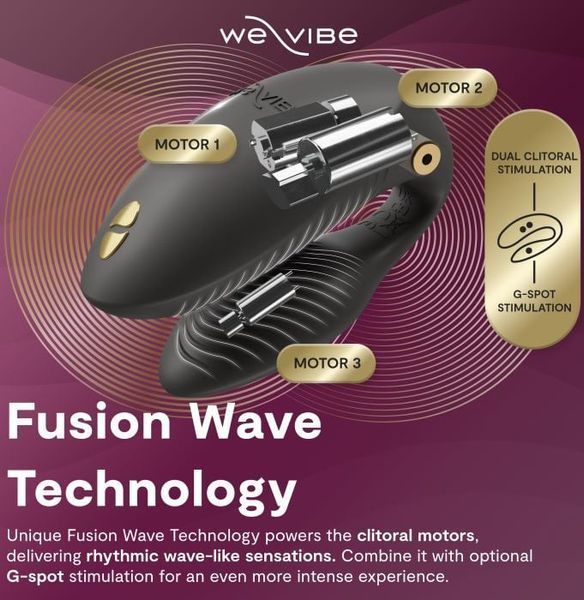Вібратор We-vibe Chorus PRO (Black) 540108 фото