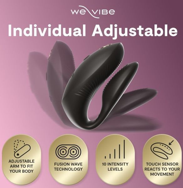 Вібратор We-vibe Chorus PRO (Black) 540108 фото