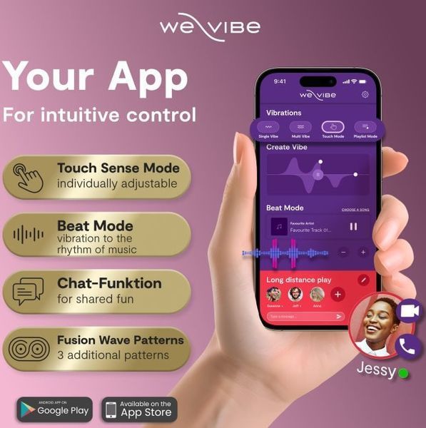 Вібратор We-vibe Chorus PRO (Black) 540108 фото